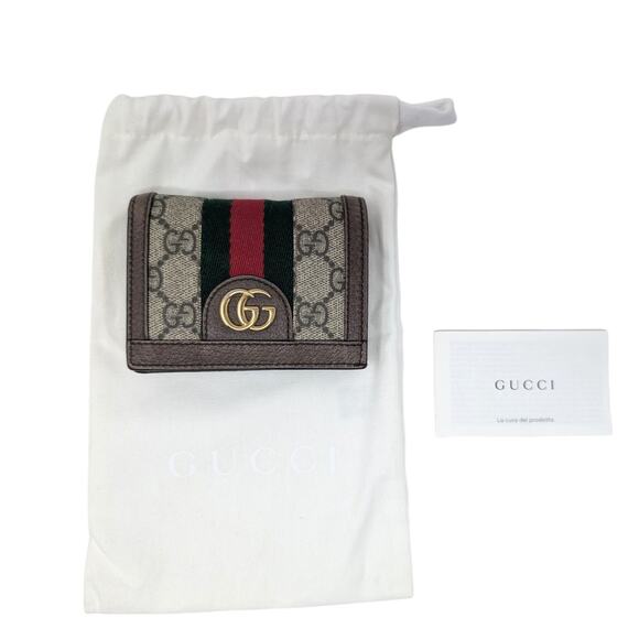 GUCCI Ophidia GG Supreme Compact Wallet - Picture 9 of 10